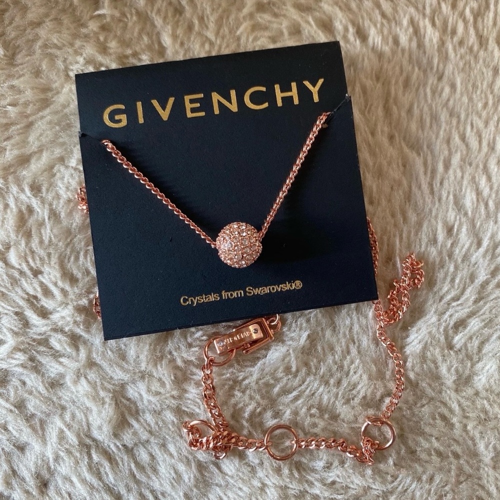 GIVENCHY FIREBALL ROSEGOLD NECKLACE Authentic from Macy’s NWT